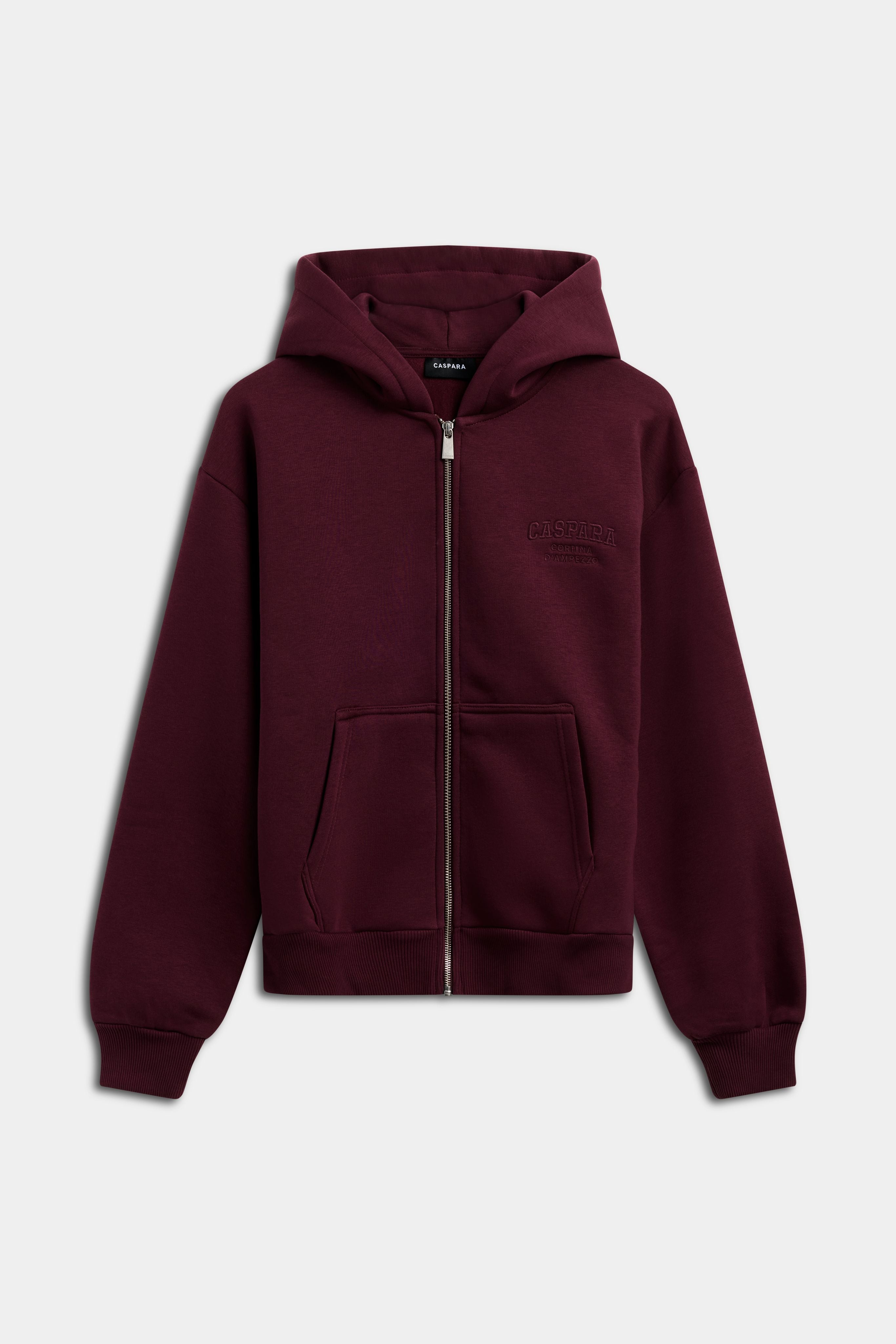 W. Cortina Zip Hoodie - Midnight Cherry